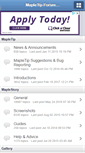 Mobile Screenshot of forums.mapletip.com